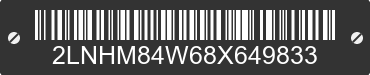 2008 LINCOLN Town Car 2LNHM84W68X649833 VIN decoded