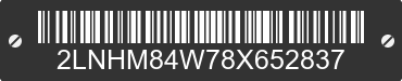 2008 LINCOLN Town Car 2LNHM84W78X652837 VIN decoded