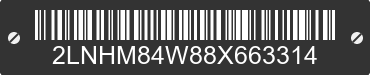 2008 LINCOLN Town Car 2LNHM84W88X663314 VIN decoded
