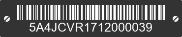 2001 LOAD RITE 202000H 5A4JCVR1712000039 VIN decoded