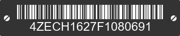 2015 LOAD TRAIL Load Trail 4ZECH1627F1080691 VIN decoded