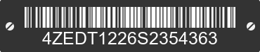 2025 LOAD TRAIL Load Trail 4ZEDT1226S2354363 VIN decoded