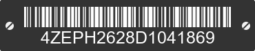 2013 LOAD TRAIL Load Trail 4ZEPH2628D1041869 VIN decoded