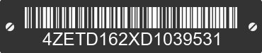 2013 LOAD TRAIL Load Trail 4ZETD162XD1039531 VIN decoded