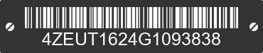 2016 LOAD TRAIL Load Trail 4ZEUT1624G1093838 VIN decoded