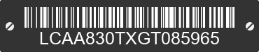 1986 LONG CHIH INDUSTRIAL Long Chih Industrial LCAA830TXGT085965 VIN decoded