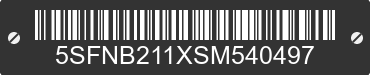 2025 MALLARD, NORTH TRAIL, & WILDERNESS Mallard, North Trail, & Wilderness 5SFNB211XSM540497 VIN decoded