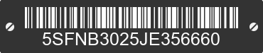 2018 MALLARD, NORTH TRAIL, & WILDERNESS Mallard, North Trail, & Wilderness 5SFNB3025JE356660 VIN decoded
