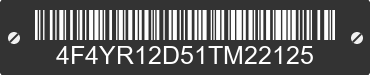 2001 MAZDA B-Series 4F4YR12D51TM22125 VIN decoded