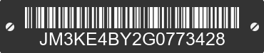 2016 MAZDA CX-5 JM3KE4BY2G0773428 VIN decoded