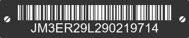 2009 MAZDA CX-7 JM3ER29L290219714 VIN decoded