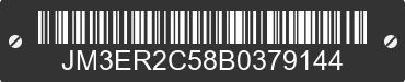 2011 MAZDA CX-7 JM3ER2C58B0379144 VIN decoded