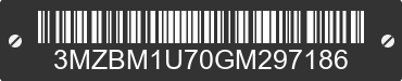 2016 MAZDA Mazda3 3MZBM1U70GM297186 VIN decoded