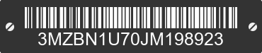 2018 MAZDA Mazda3 3MZBN1U70JM198923 VIN decoded