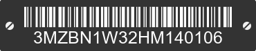 2017 MAZDA Mazda3 3MZBN1W32HM140106 VIN decoded