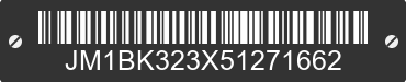 2005 MAZDA Mazda3 JM1BK323X51271662 VIN decoded