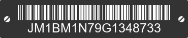 2016 MAZDA Mazda3 JM1BM1N79G1348733 VIN decoded