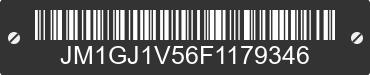 2015 MAZDA Mazda6 JM1GJ1V56F1179346 VIN decoded