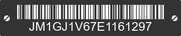 2014 MAZDA Mazda6 JM1GJ1V67E1161297 VIN decoded