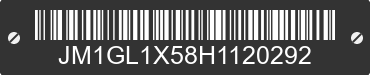 2017 MAZDA Mazda6 JM1GL1X58H1120292 VIN decoded