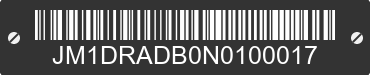 2022 MAZDA MX-30 JM1DRADB0N0100017 VIN decoded