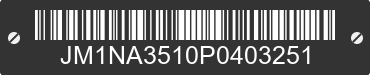 1993 MAZDA MX-5 JM1NA3510P0403251 VIN decoded