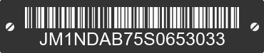 2025 MAZDA MX-5 JM1NDAB75S0653033 VIN decoded