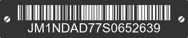 2025 MAZDA MX-5 JM1NDAD77S0652639 VIN decoded