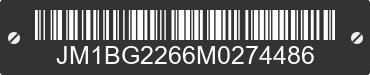 1991 MAZDA Protege JM1BG2266M0274486 VIN decoded