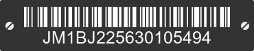 2003 MAZDA Protege JM1BJ225630105494 VIN decoded