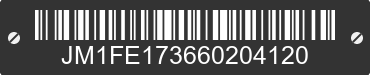 2006 MAZDA RX-8 JM1FE173660204120 VIN decoded