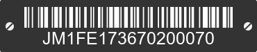 2007 MAZDA RX-8 JM1FE173670200070 VIN decoded