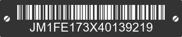 2004 MAZDA RX-8 JM1FE173X40139219 VIN decoded