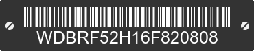 2006 MERCEDES-BENZ C-Class WDBRF52H16F820808 VIN decoded