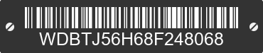 2008 MERCEDES-BENZ CLK-Class WDBTJ56H68F248068 VIN decoded