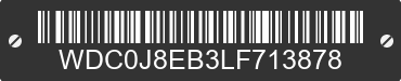 2020 MERCEDES-BENZ GLC-Class WDC0J8EB3LF713878 VIN decoded
