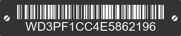 2014 MERCEDES-BENZ Sprinter WD3PF1CC4E5862196 VIN decoded