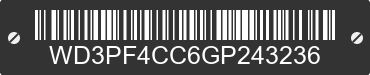 2016 MERCEDES-BENZ Sprinter WD3PF4CC6GP243236 VIN decoded