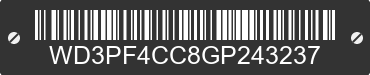 2016 MERCEDES-BENZ Sprinter WD3PF4CC8GP243237 VIN decoded