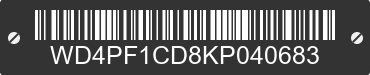 2019 MERCEDES-BENZ Sprinter WD4PF1CD8KP040683 VIN decoded
