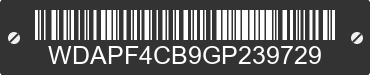 2016 MERCEDES-BENZ Sprinter WDAPF4CB9GP239729 VIN decoded
