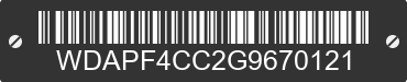2016 MERCEDES-BENZ Sprinter WDAPF4CC2G9670121 VIN decoded