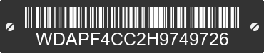 2017 MERCEDES-BENZ Sprinter WDAPF4CC2H9749726 VIN decoded