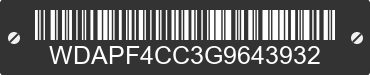 2016 MERCEDES-BENZ Sprinter WDAPF4CC3G9643932 VIN decoded