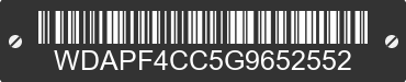 2016 MERCEDES-BENZ Sprinter WDAPF4CC5G9652552 VIN decoded