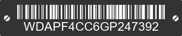 2016 MERCEDES-BENZ Sprinter WDAPF4CC6GP247392 VIN decoded