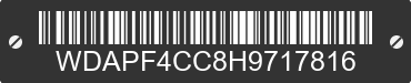 2017 MERCEDES-BENZ Sprinter WDAPF4CC8H9717816 VIN decoded