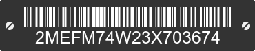 2003 MERCURY Grand Marquis 2MEFM74W23X703674 VIN decoded