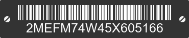 2005 MERCURY Grand Marquis 2MEFM74W45X605166 VIN decoded