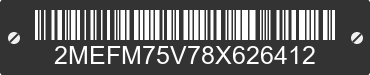 2008 MERCURY Grand Marquis 2MEFM75V78X626412 VIN decoded